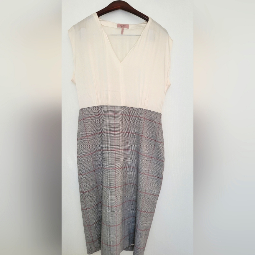 Tailored by Rebecca Taylor silk and linen blend dress, 8